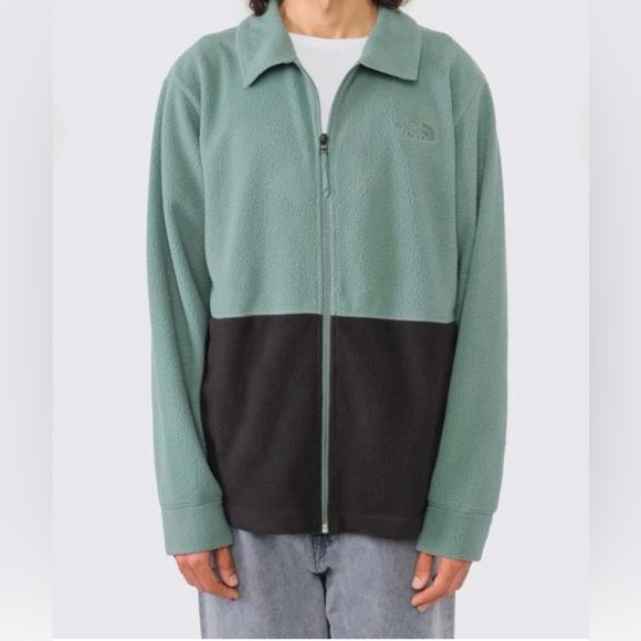 The North Face Other - The North Face Two Tone Green Black Fleece Jacket Men’s XL